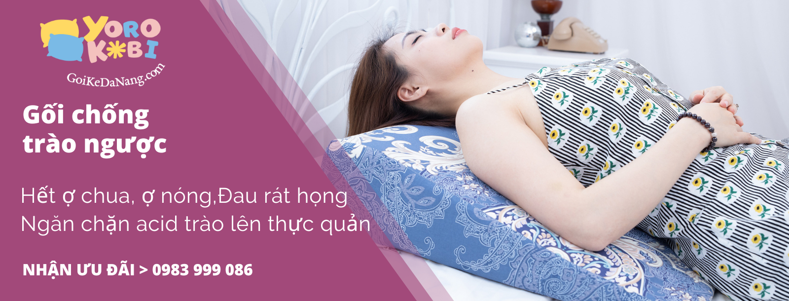Gối chống trào ngược dạ dày Yorokobi Cung cấp một giấc ngủ thoải mái hơn, hoàn hảo để xem tivi trên sàn nhà hoặc đọc sách, sử dụng điện thoại, máy tính trên giường